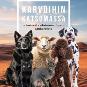 karvoihin katsomassa kirjan etukansi joss koira lammas kissa